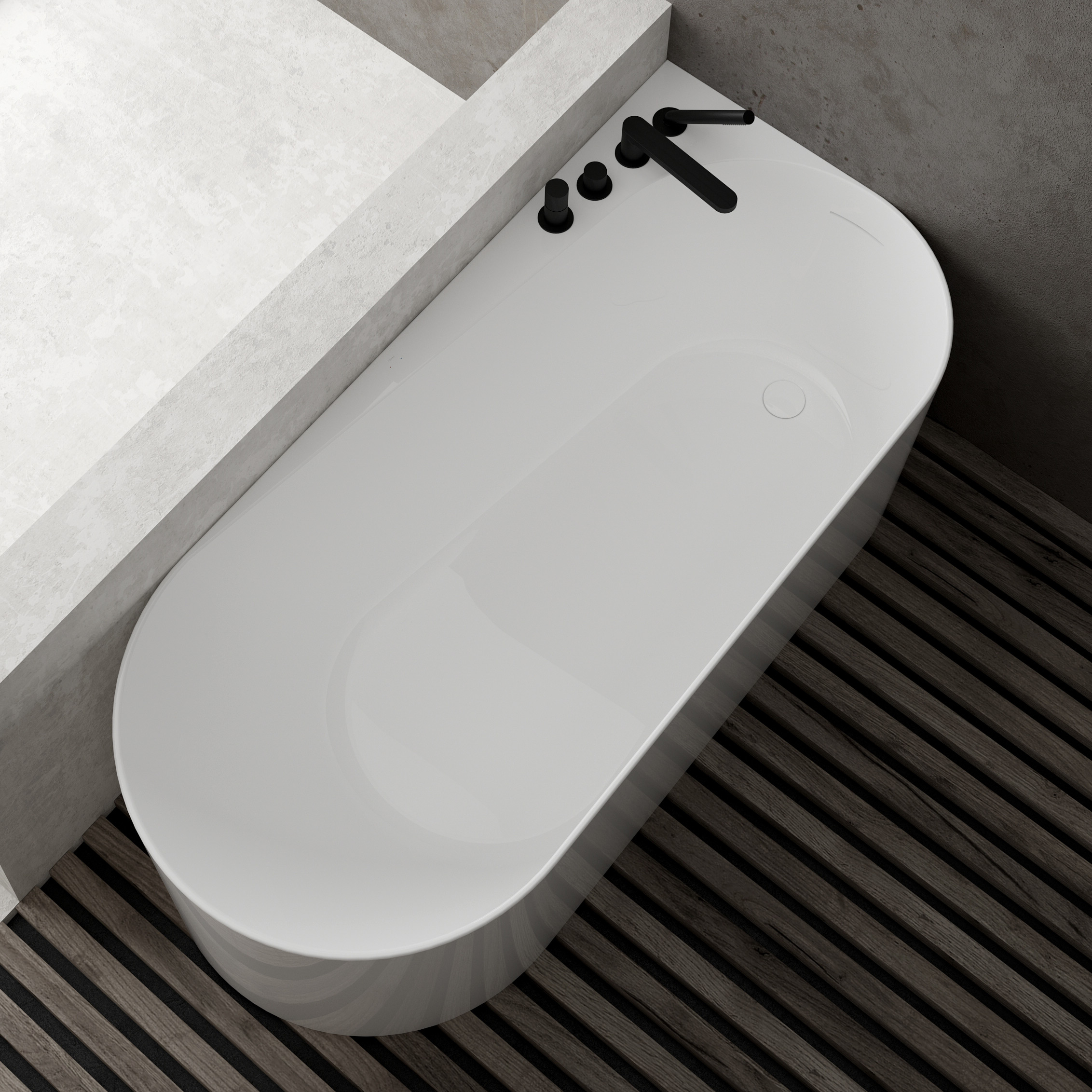 Ksuro 04 wanna wolnostojąca 170x80 cm owalna biała 32007000 - Wysyłka w 24h