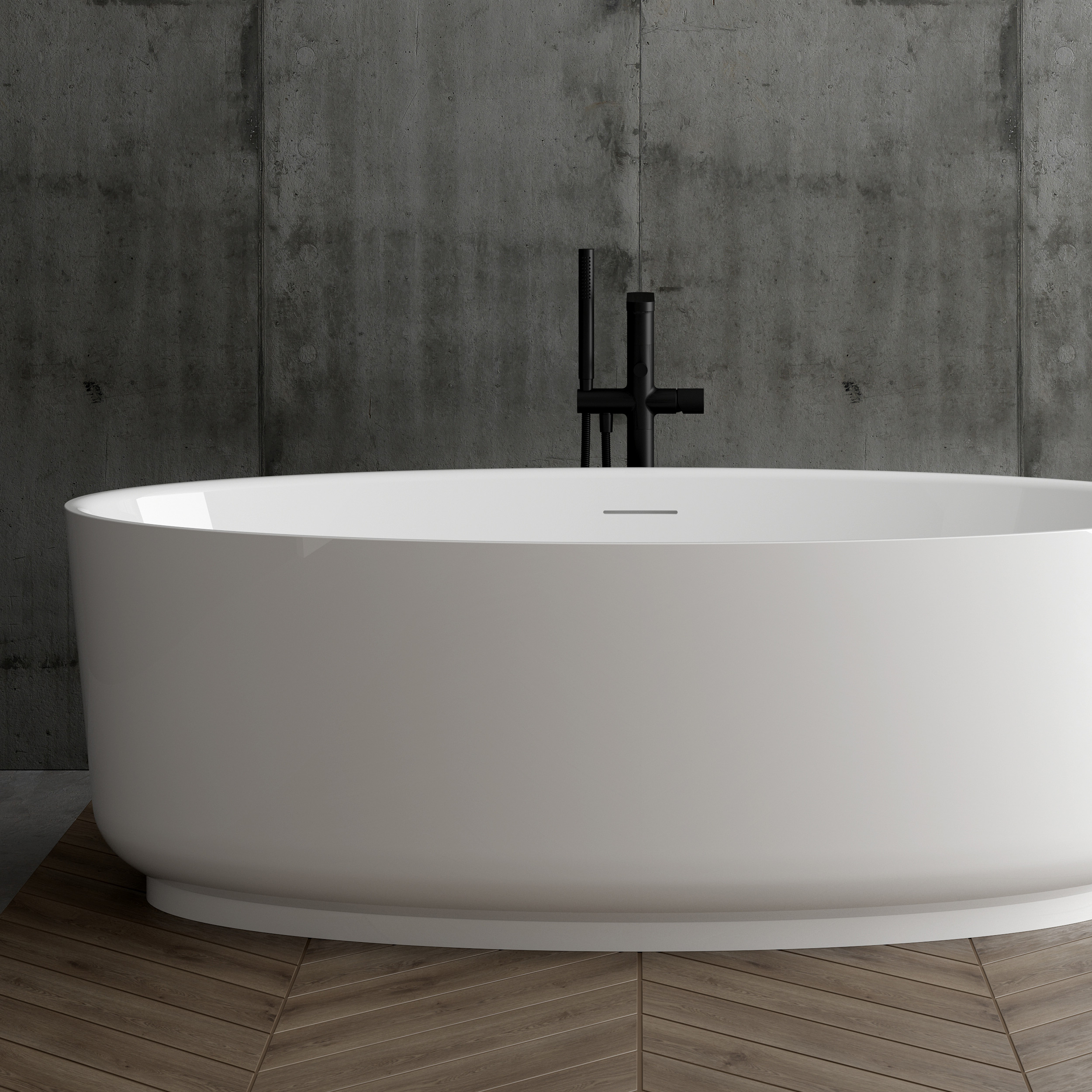 Ksuro 03 wanna wolnostojąca 170x85 cm akrylowa biała 32006000 - Wysyłka w 24h