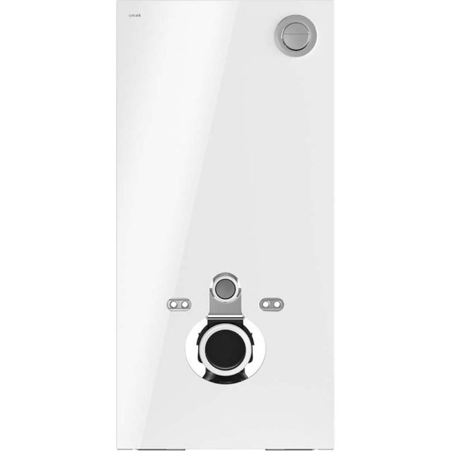 CERSANIT Stelaż natynkowy do WC pneumatyczny AQUA INTEGRA szkło białe