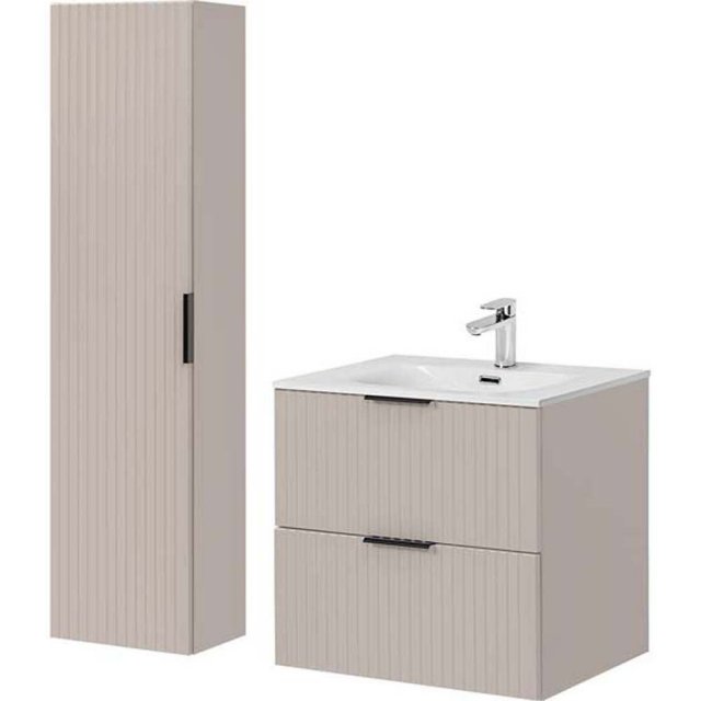 COMAD Zestaw mebli ADEL CASHMERE szafka z umywalką meblową SKY 60 cm,