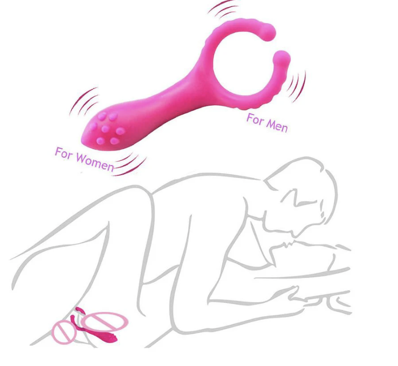 Nakładka na penisa masażer dla dwojga