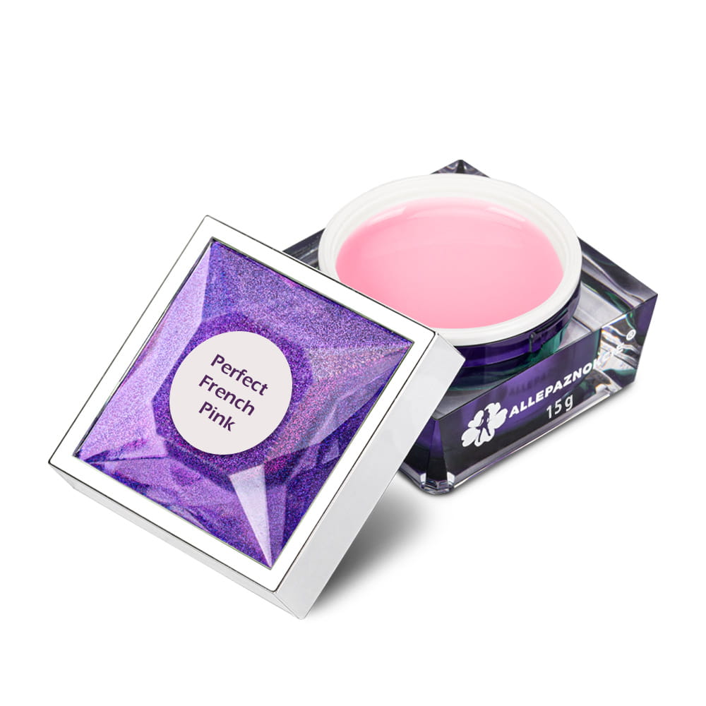 Żel budujący do paznokci samopoziomujący self leveling builder gel led/uv Perfect French Pink HEMA/Di-HEMA Free 15g