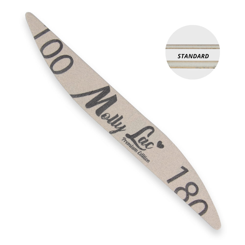 Pilnik do paznokci bezpieczny pakiet fala MollyLac Standard 100/180