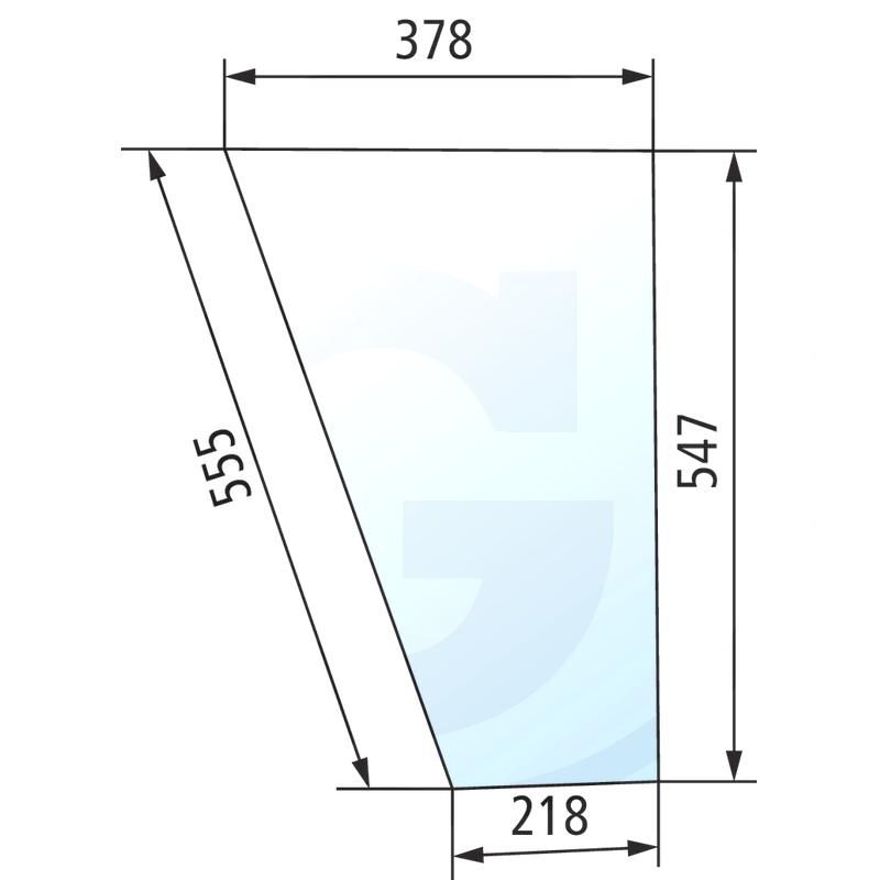 Szyba przednia dolna Fendt Favorit 600 281500190040