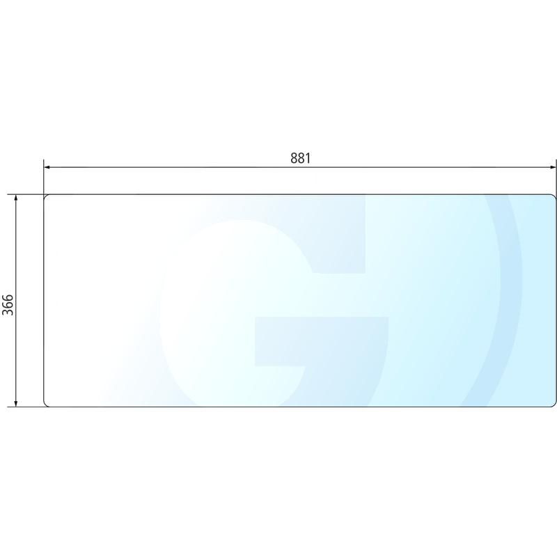 Szyba tylna dolna Lamborghini Same Explorer 0.9231.255.0