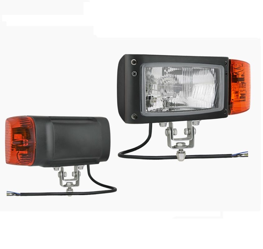 Reflektor przedni typu H4 z uchwytem omega i przewodem lewy REPR1.24208 Wesem