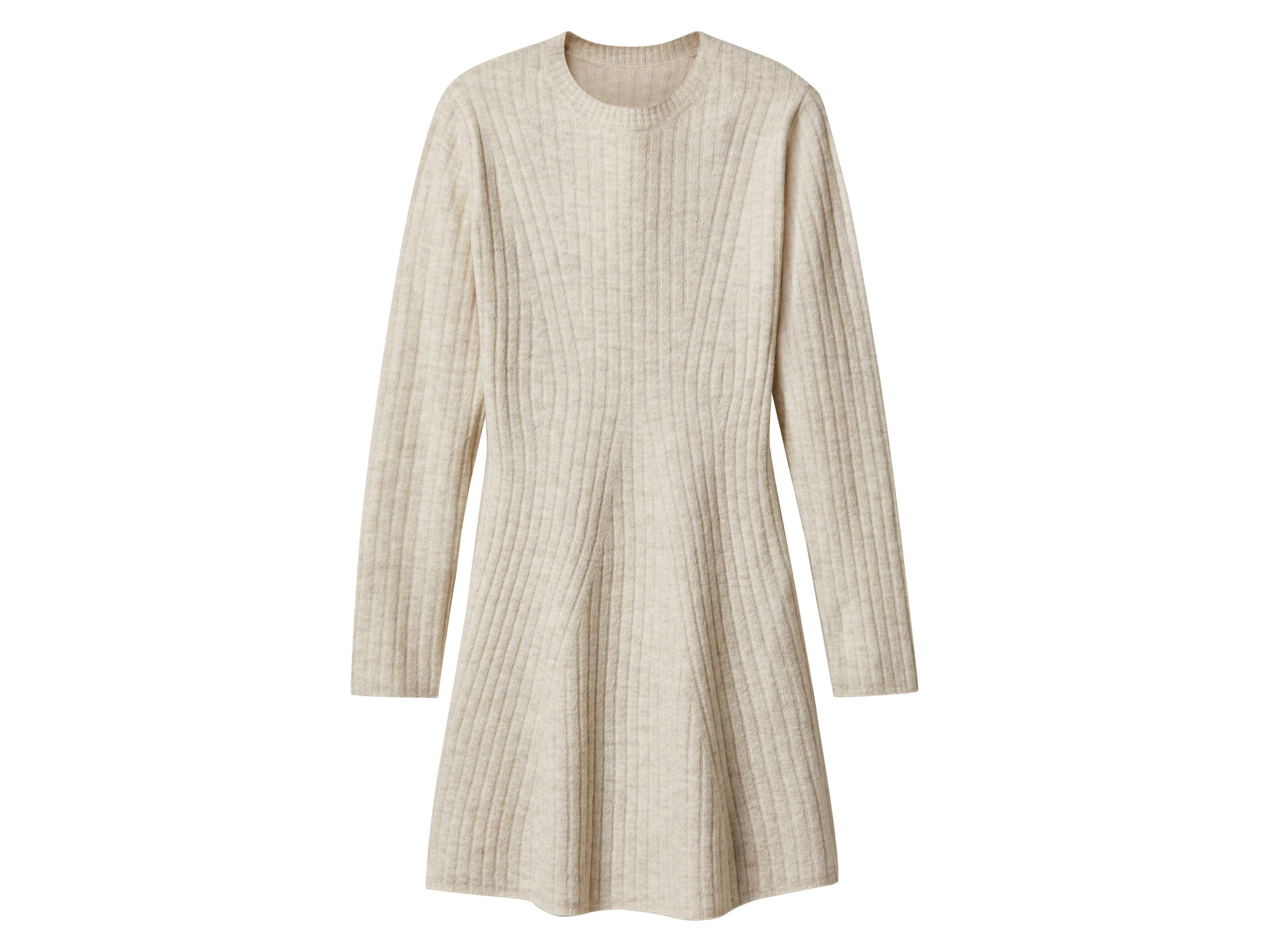 esmara Sukienka dzianinowa damska Biały, M40/42