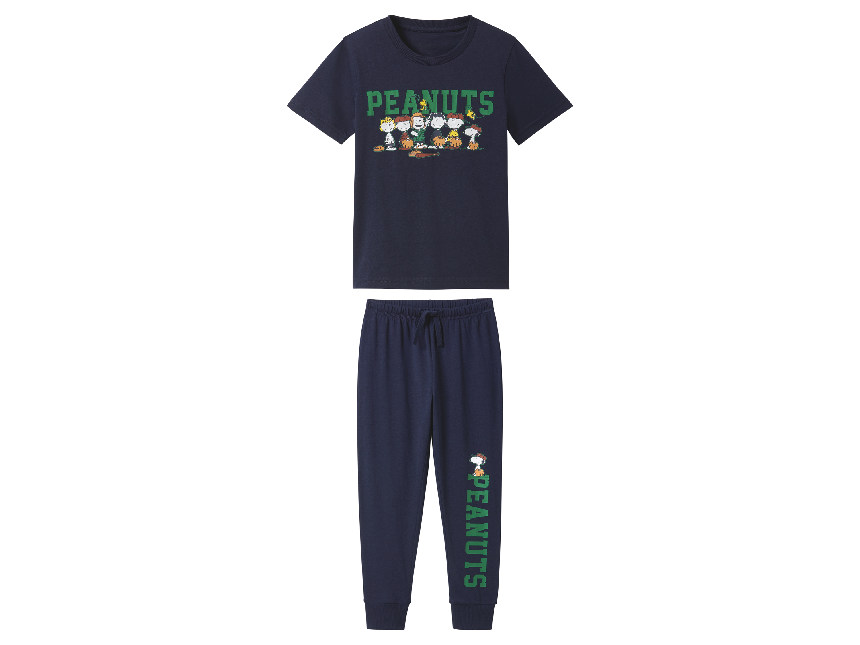 Piżama dziecięca z bawełną Granatowy, 122/128