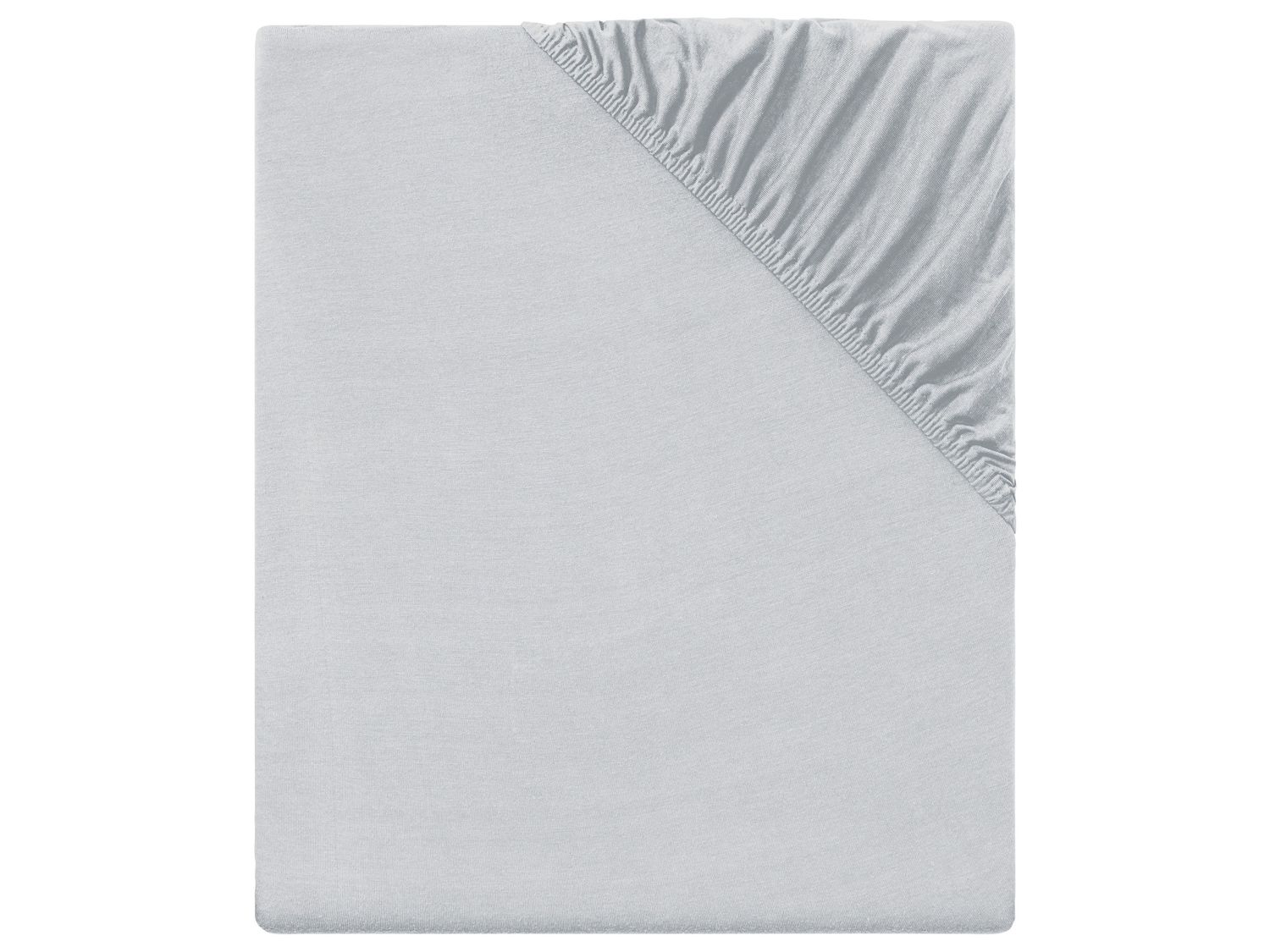 meradiso Prześcieradło na gumce z jersey 90 - 100 x 200 cm Szary