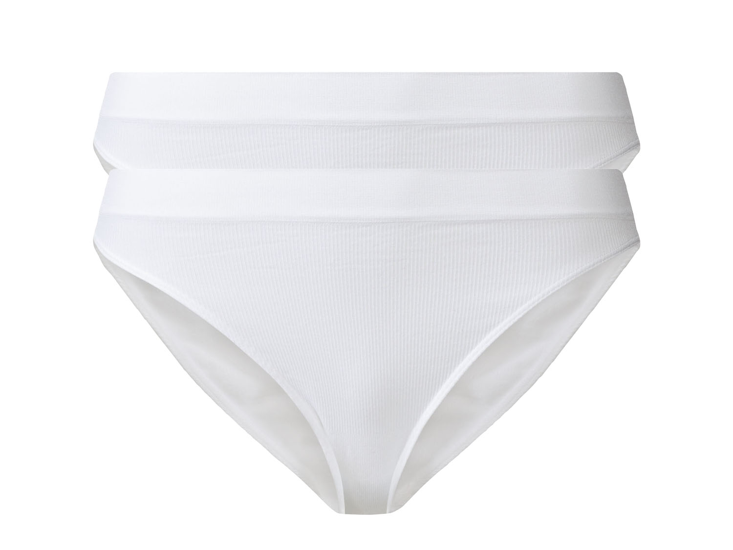 esmara Figi mini damskie, bezszwowe, 2 pary Biały, S36/38