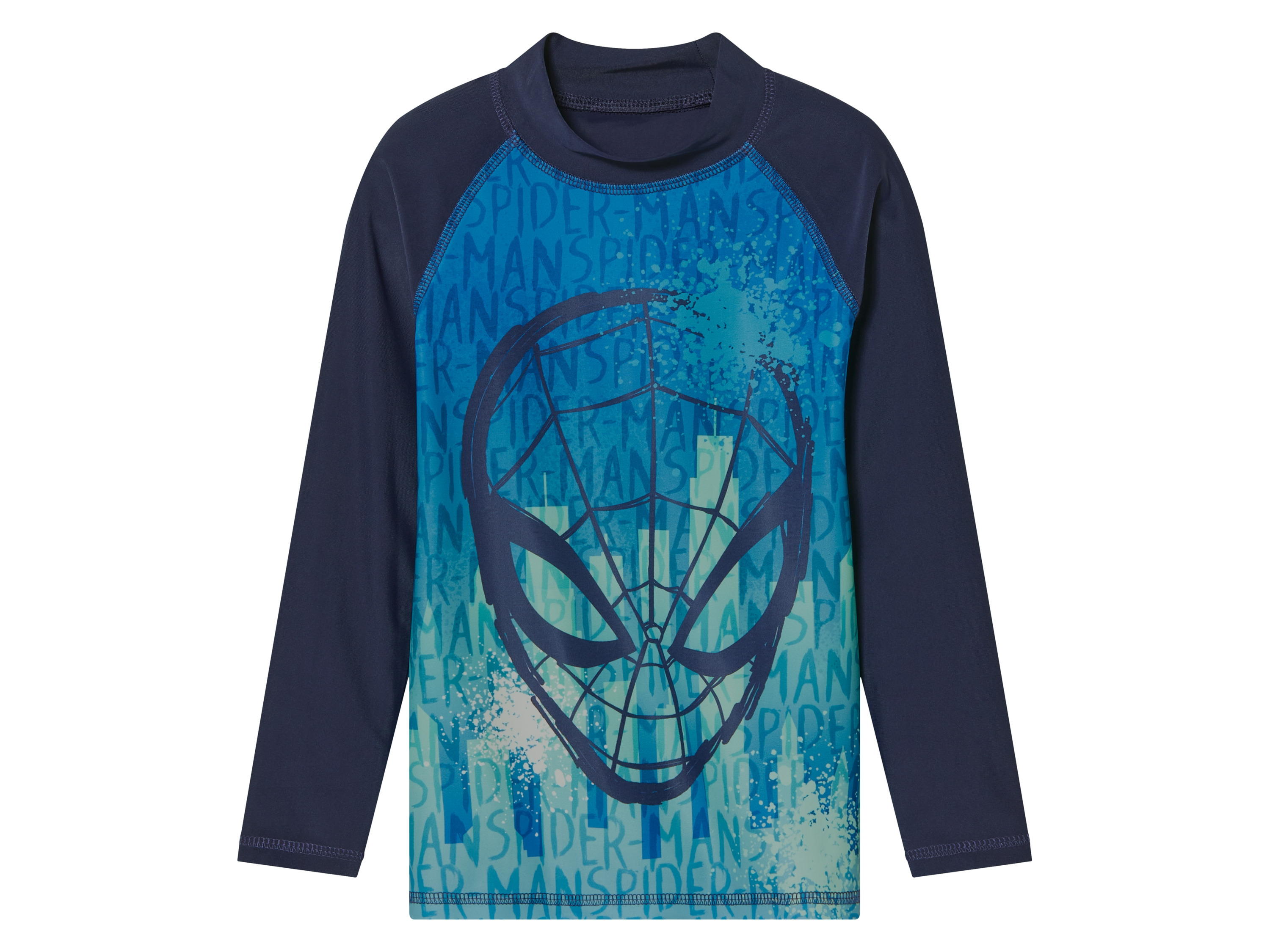 Koszulka do pływania z ochroną UV Spiderman, 110/116