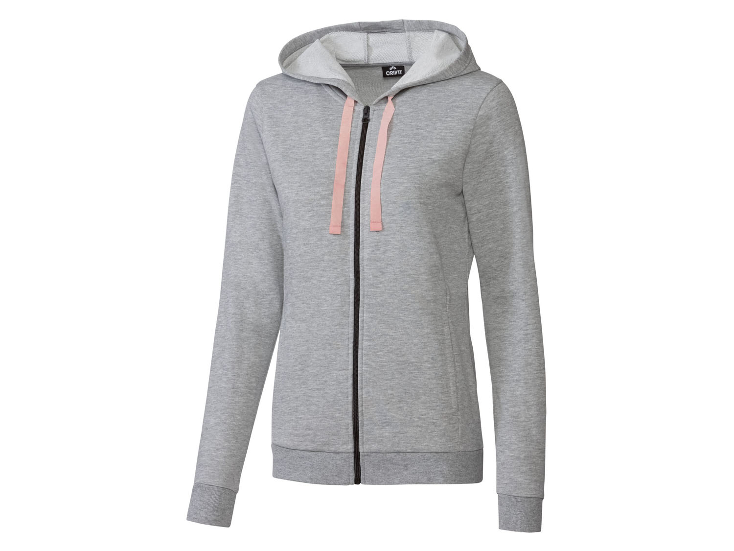Crivit Bluza dresowa damska z bawełną Szary, M40/42