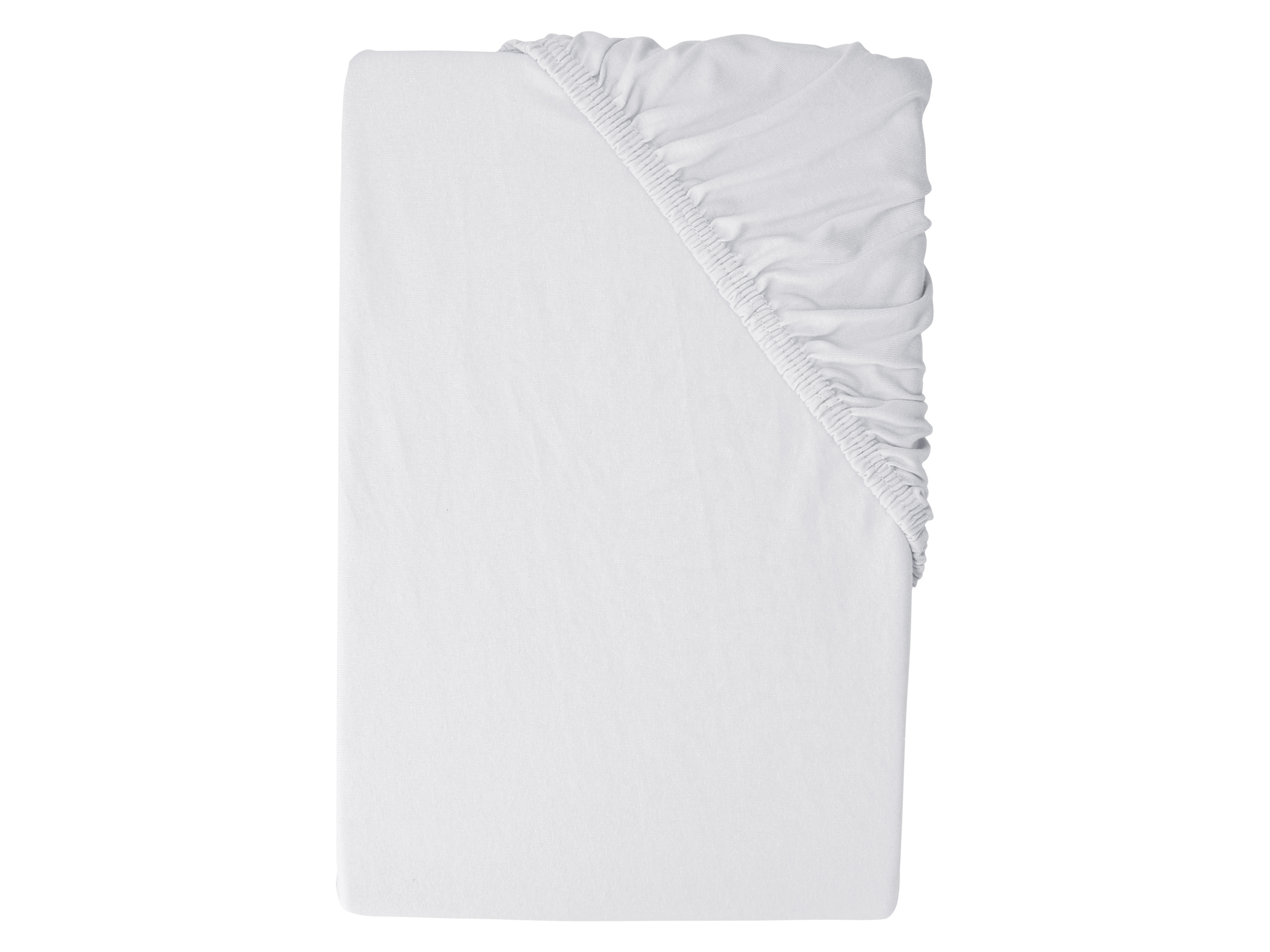 Livarno Bawełniane prześcieradło z dżerseju, 90-100 x 200 cm Szary