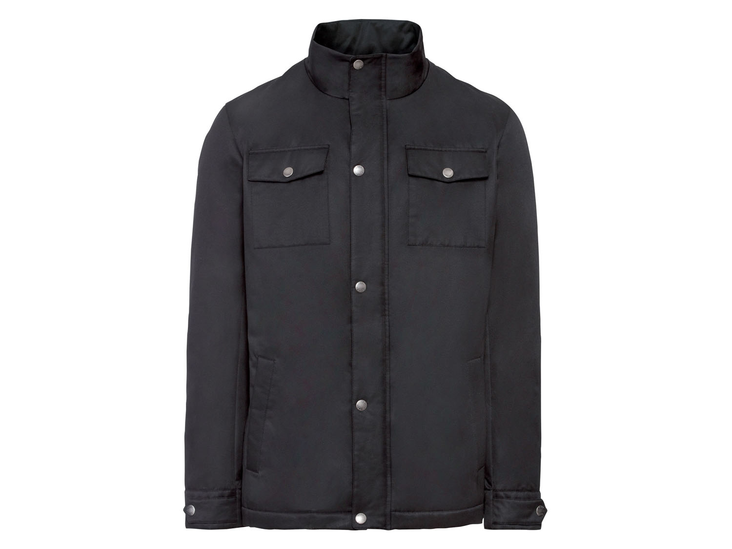 Livergy Kurtka męska z kołnierzem na stójce, 1 sztuka 56, Czarny