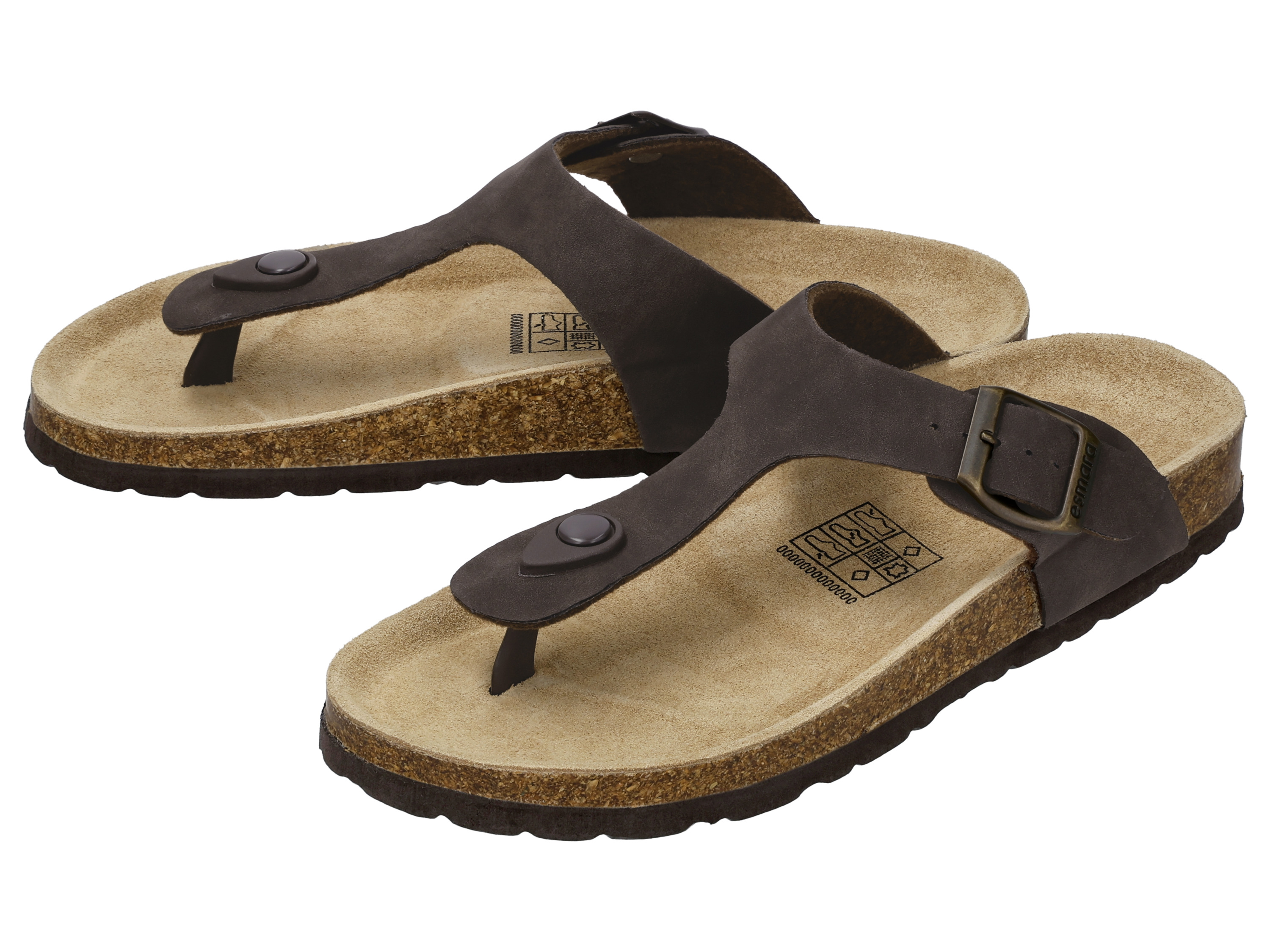 esmara Klapki damskie Brązowy, 40