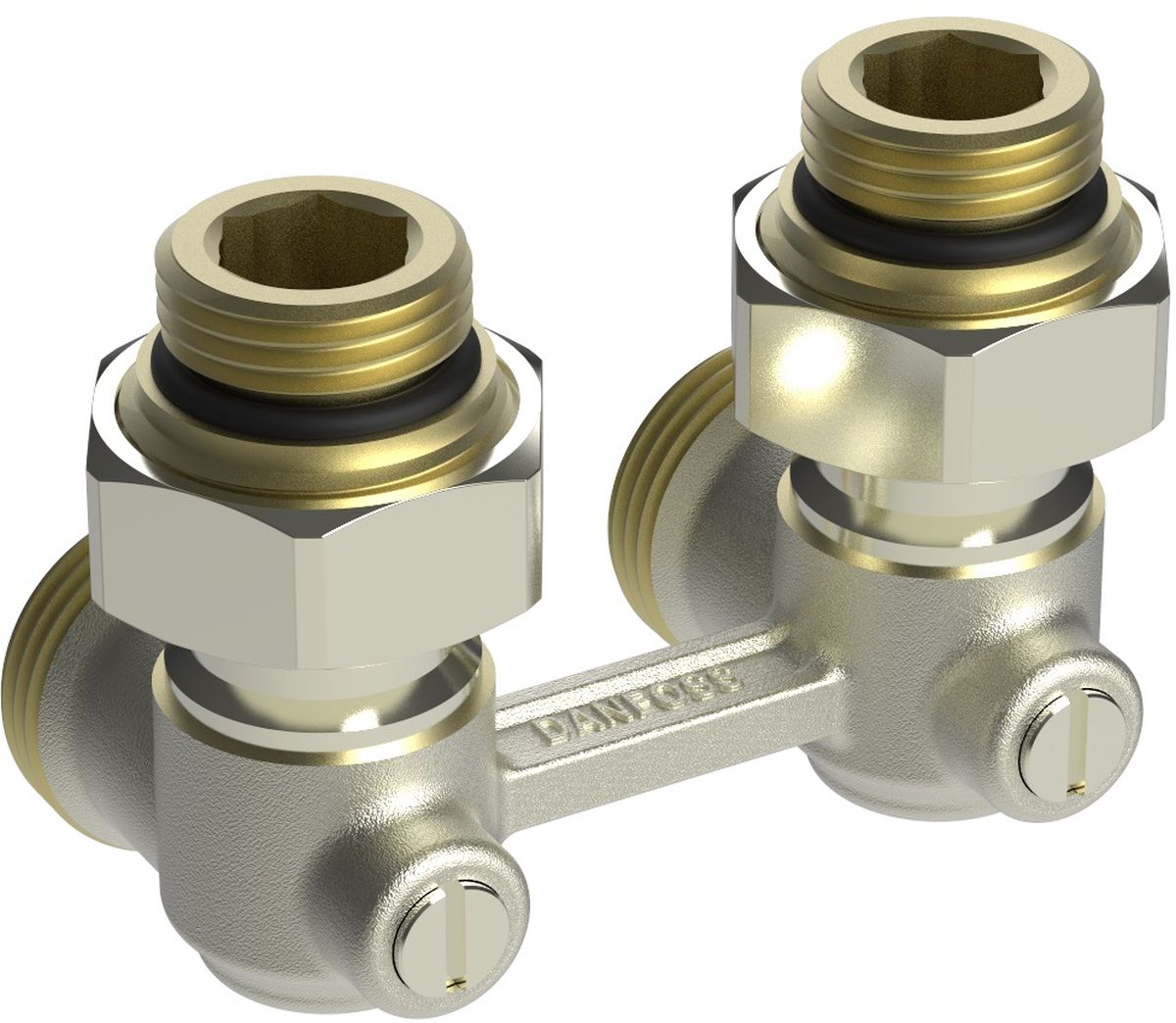 Darmowa Dostawa - Zawór kątowy nikiel Danfoss RLV 003L0394