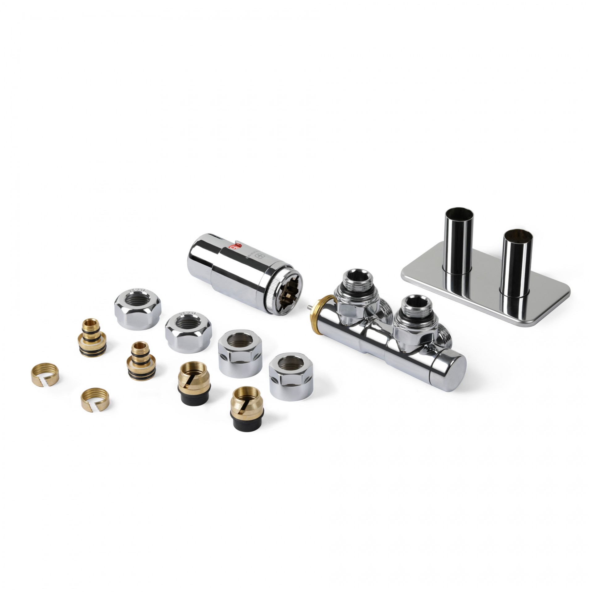 Darmowa Dostawa - Zestaw termostatyczny chrom Terma Twins All in One TGETTWINPKCRO