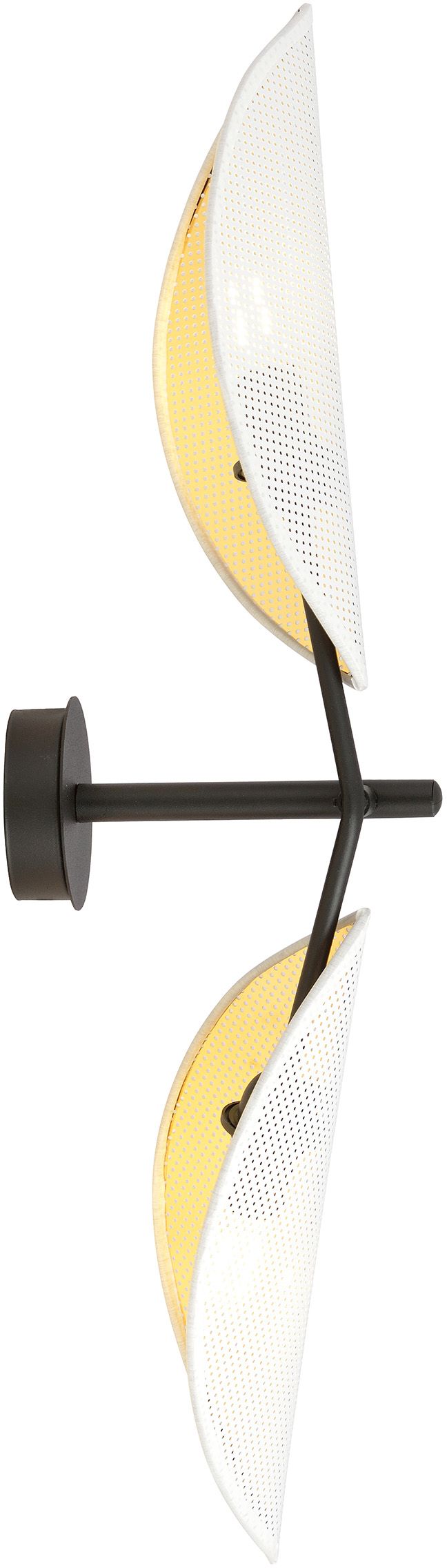 Darmowa Dostawa - Kinkiet 2x10 W biały-czarny-złoty Emibig Vene 1159K2