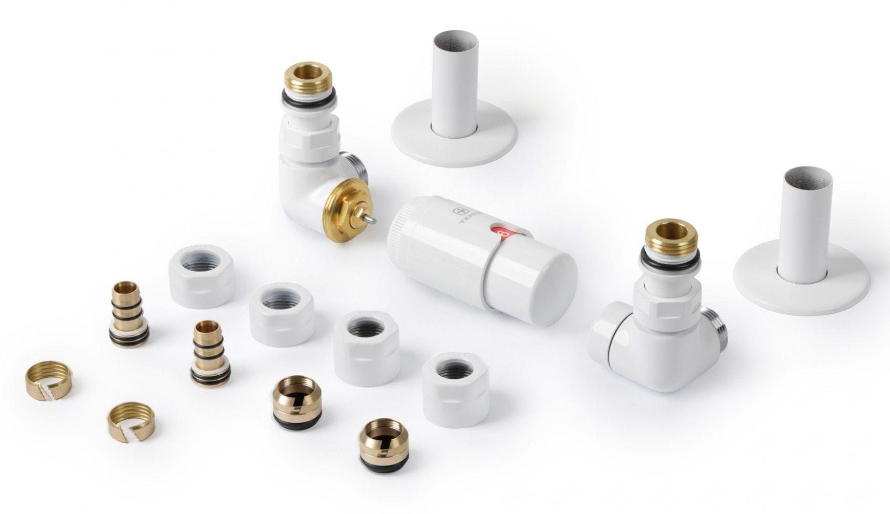 Darmowa Dostawa - Zestaw termostatyczny biały Terma Vision All in One TGETVISILKS96