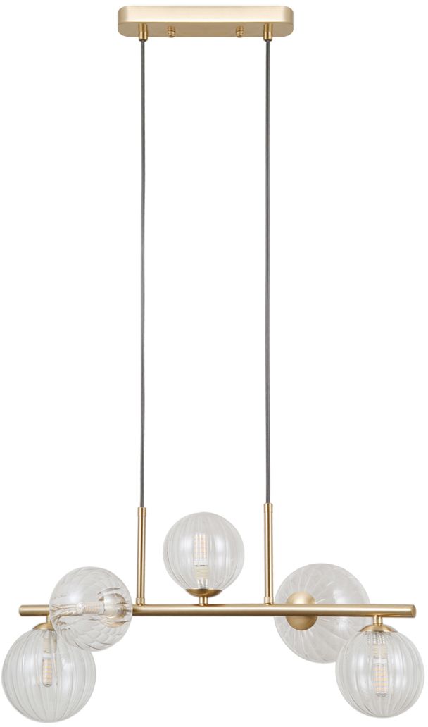 Darmowa Dostawa - Lampa wisząca 5x5 W złota Italux Toledo PND407175HBR