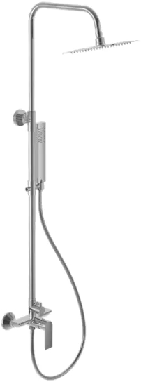 Darmowa Dostawa - Zestaw prysznicowy ścienny z deszczownicą chrom Excellent Rain Glad ARNL1181CR