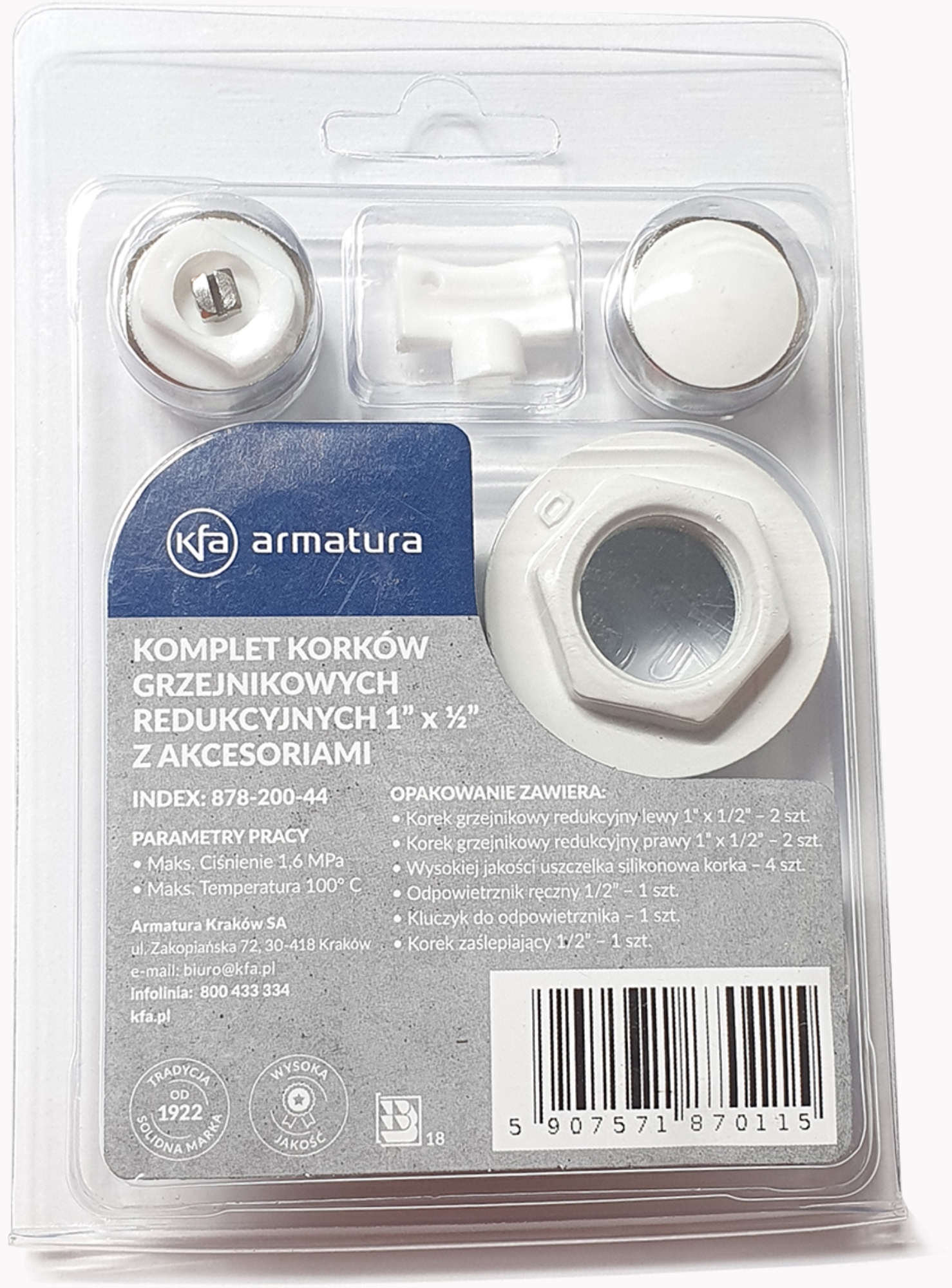 Darmowa Dostawa - Korek KFA Armatura 87820044