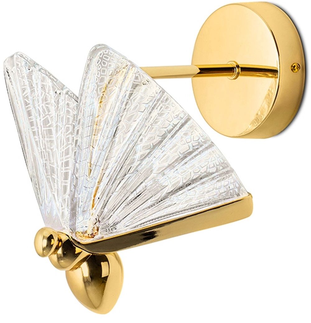 Darmowa Dostawa - Kinkiet 1x7 W złoty Moosee Butterfly MSE010100323