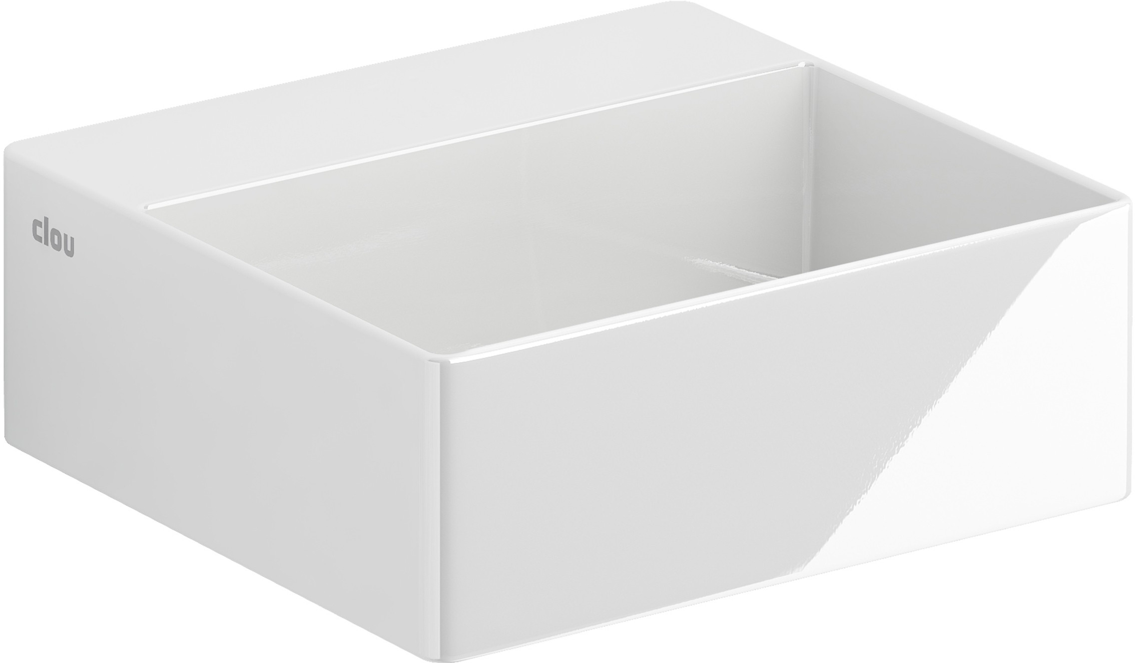 Darmowa Dostawa - Umywalka 28x27 cm prostokątna ścienna-nablatowa biała Clou New Flush CL0303410