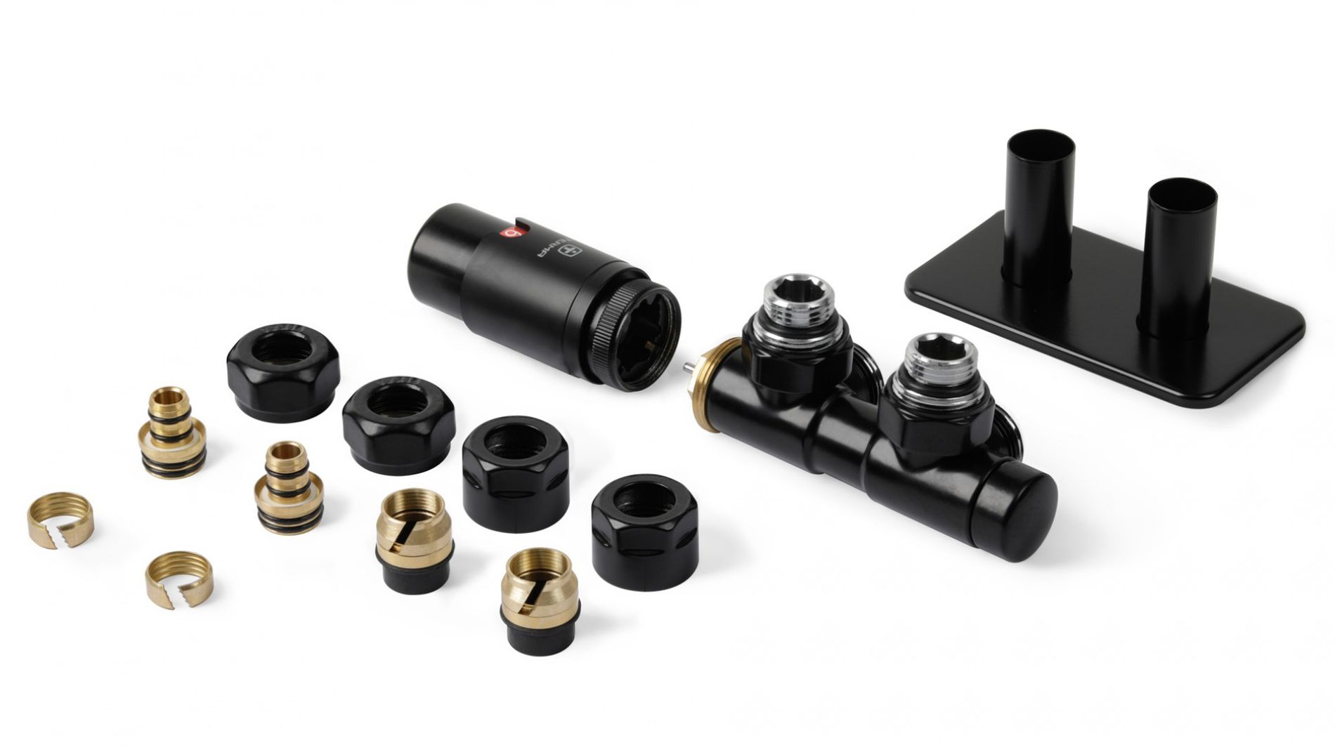 Darmowa Dostawa - Głowica termostatyczna czarny Terma Twins All in One TGETTWINLK9P5