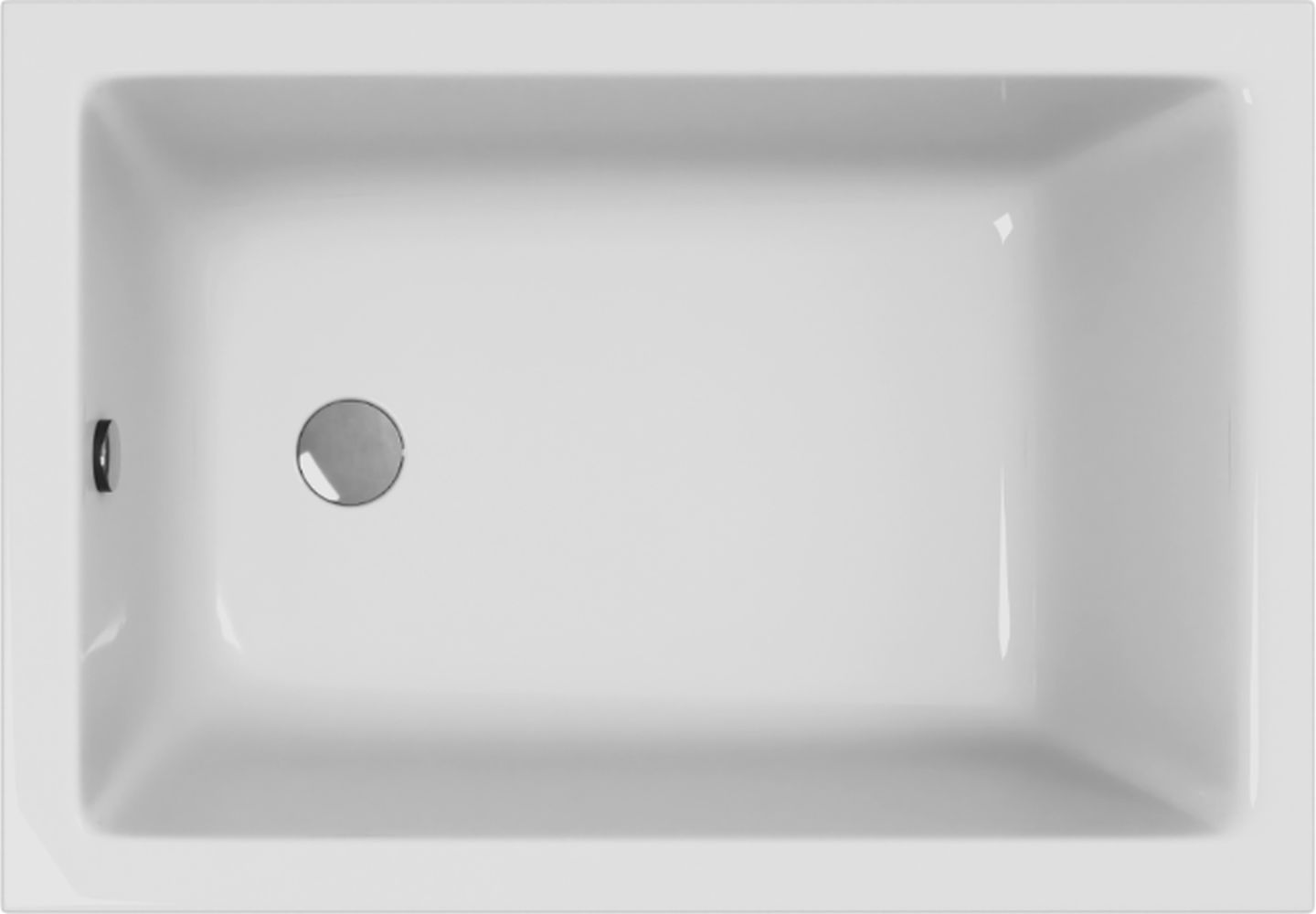 Darmowa Dostawa - Wanna prostokątna 100x70 cm biała Excellent Marella WAEXMAE100070WH