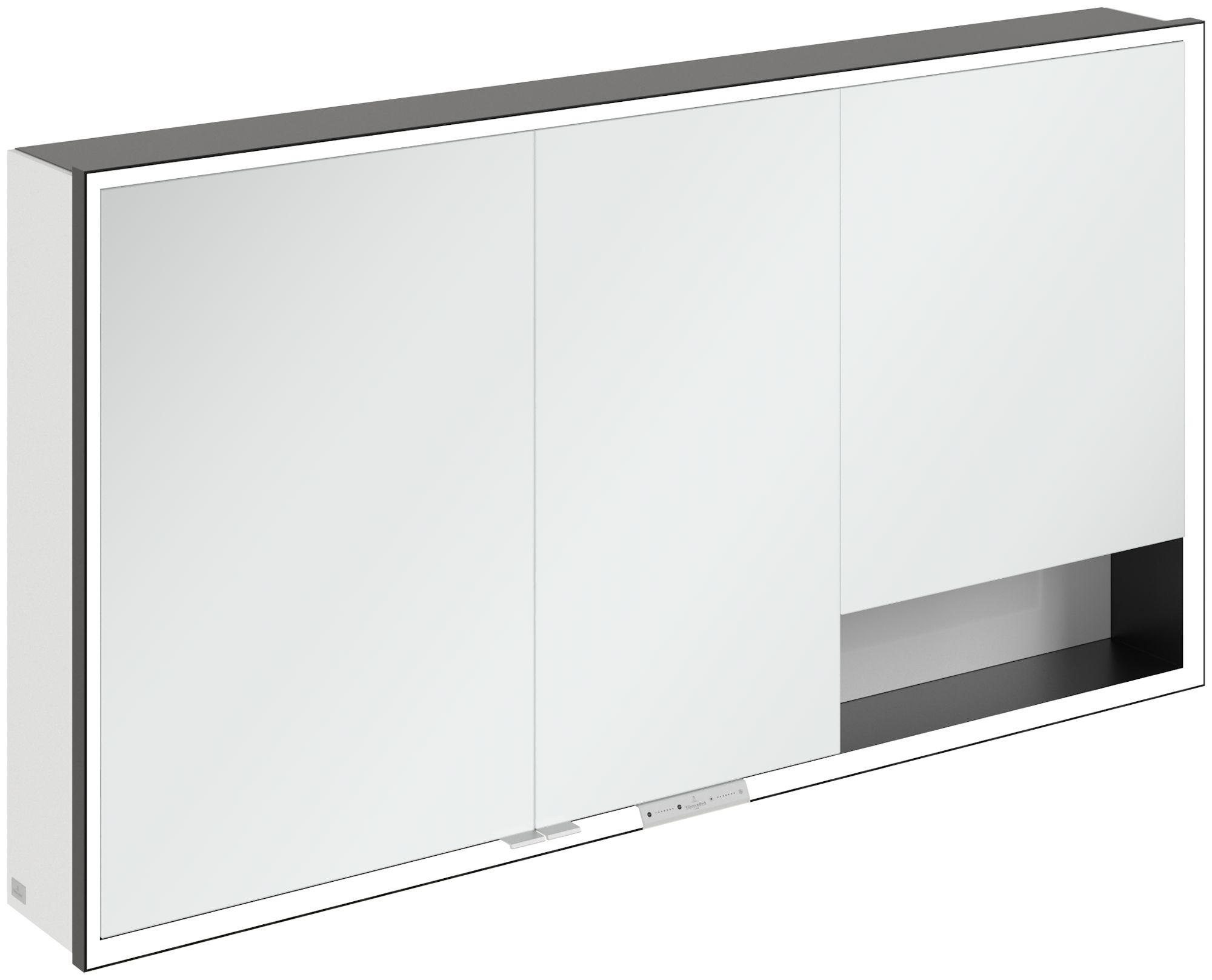 Darmowa Dostawa - Szafka 140x16.8x75 cm z lustrem biała-czarna Villeroy & Boch My View+ B48114VE