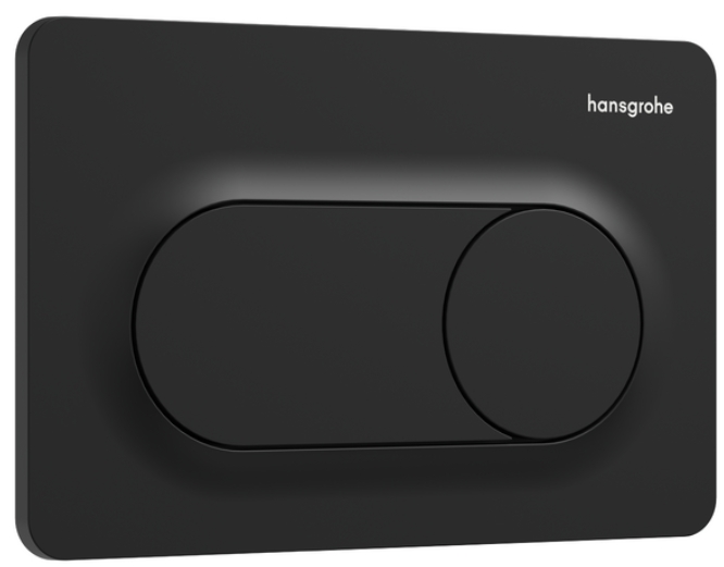 Darmowa Dostawa - Przycisk spłukujący do wc czarny Hansgrohe iFrame Original S 66002670