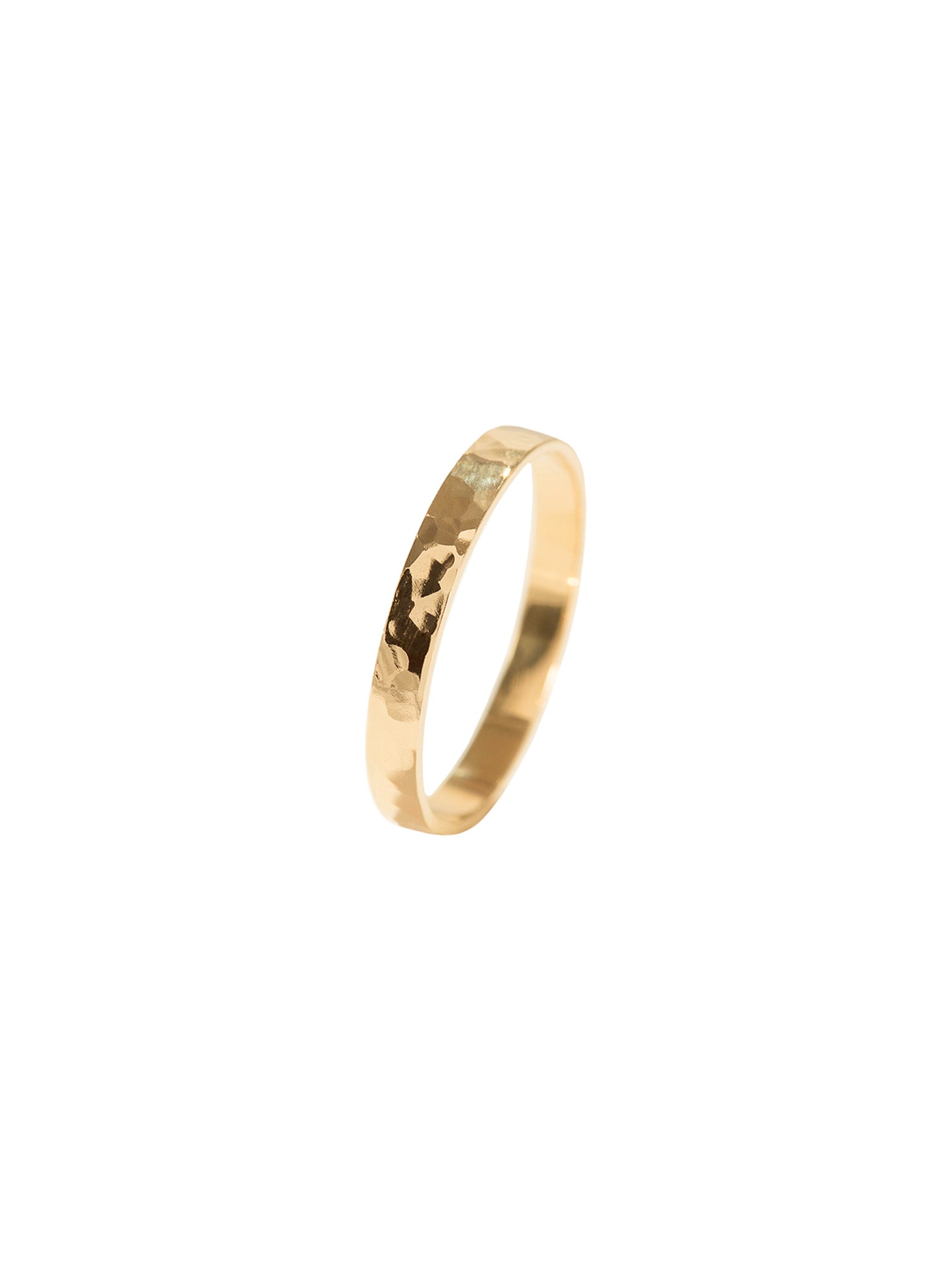 Wedding Band N°4 - obrączka ślubna prostokątna młotkowana, 3.3 / 25