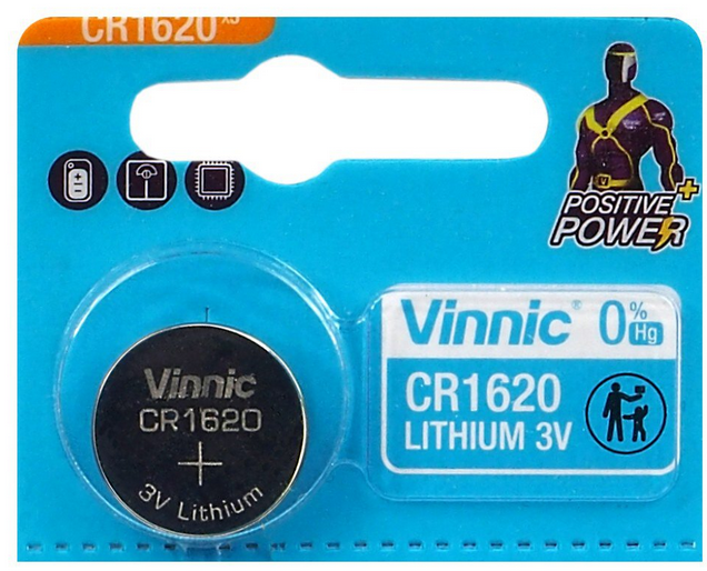 VINNIC Bateria CR1620 3V op-5 - Henryx24