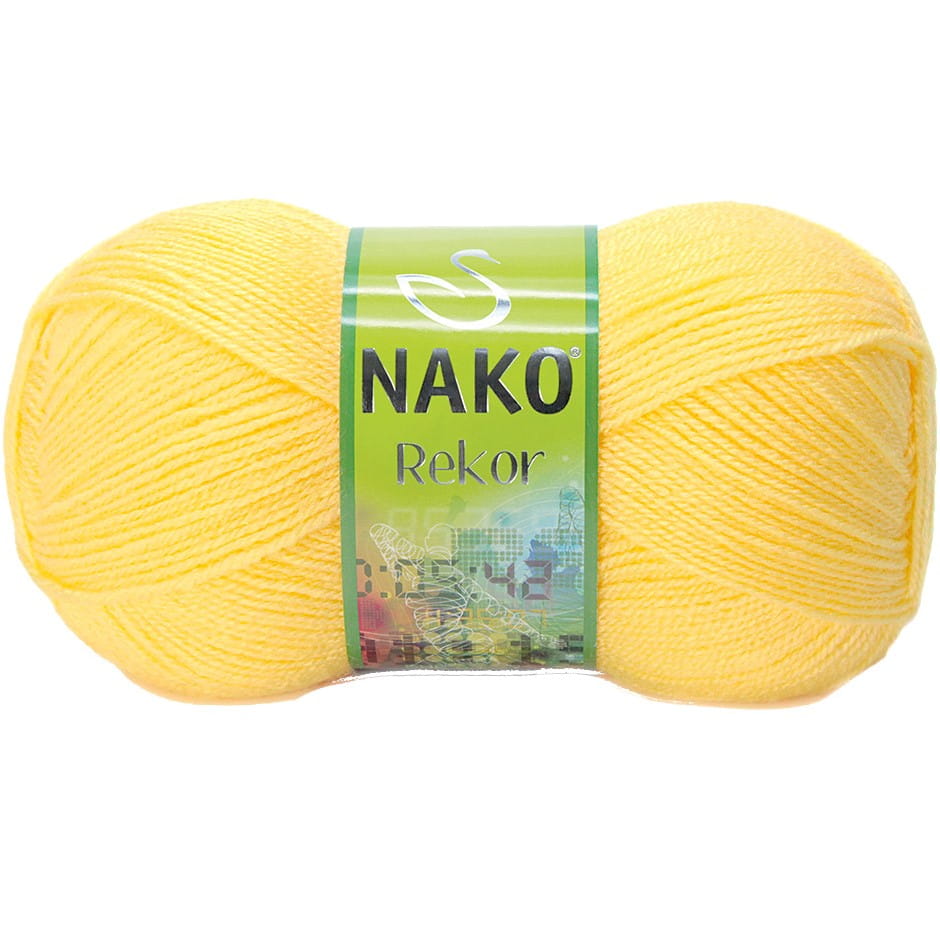 Włóczka Nako Rekor kol. 215 jasny żółty