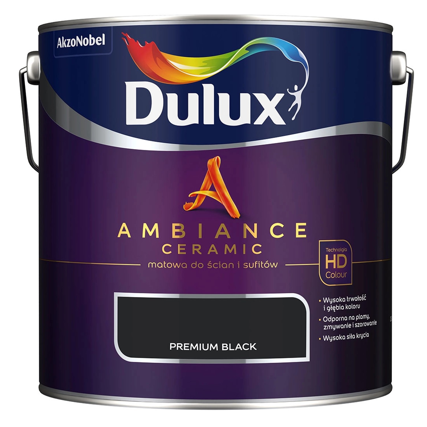 Farba Dulux Ambiance Ceramic premium black 2,5 L