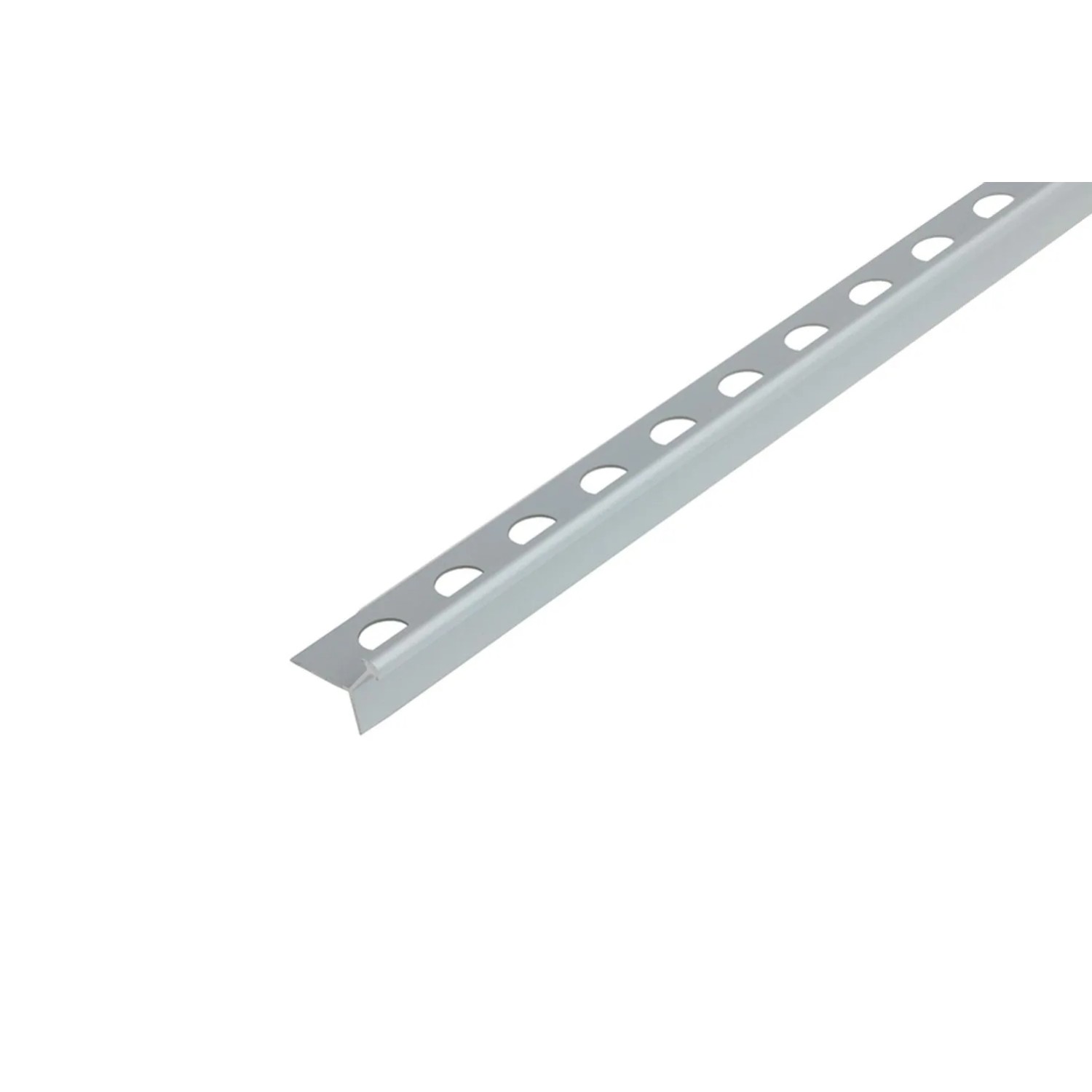 Cezar Profil aluminiowy do glazury Srebrny 8x1x2500 mm