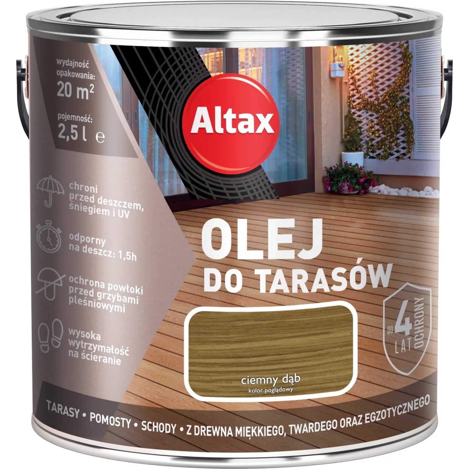 Altax Olej do tarasów ciemny dąb 2,5L