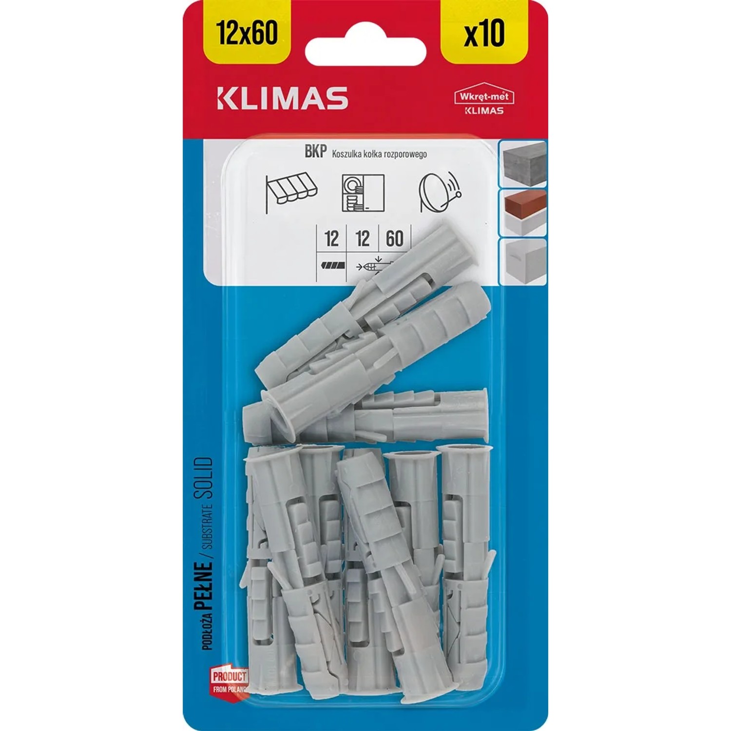 Wkręt-met Koszulka kołka rozporowego 12 mm x 60 mm