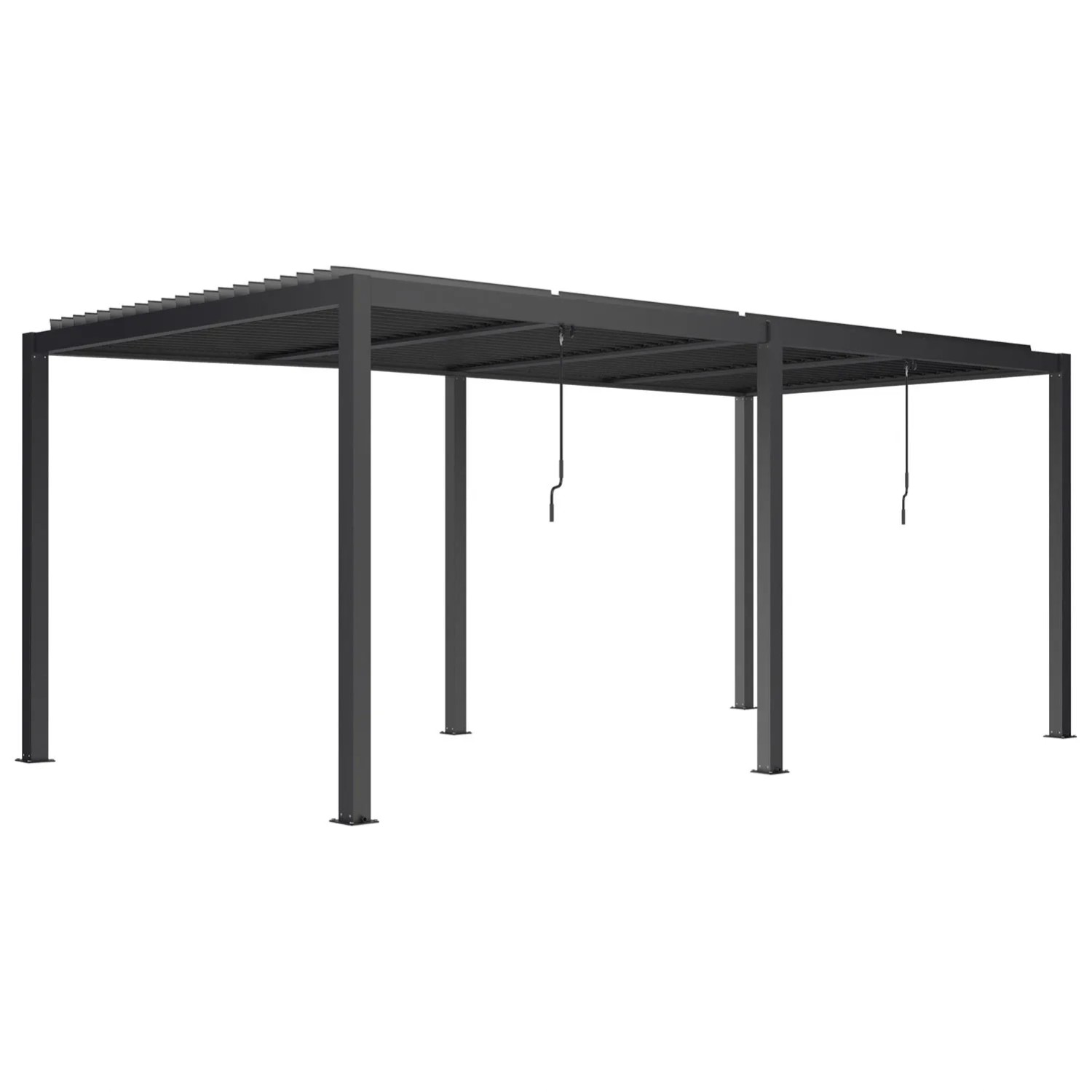 Pergola LUXE LED antracyt - 5,8 x 4 m