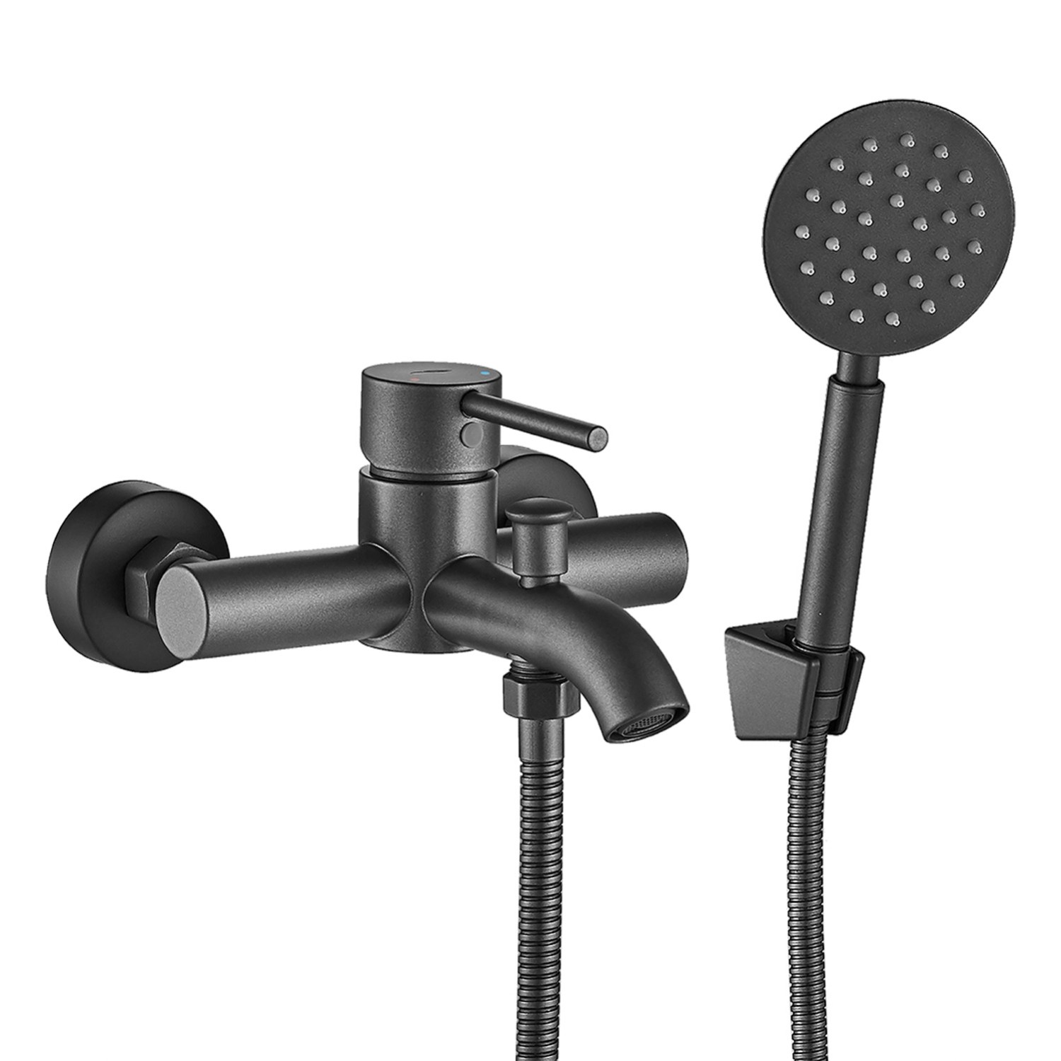 Kuchinox Bateria wannowa stojąca z zestawu natryskowego Noia czarna