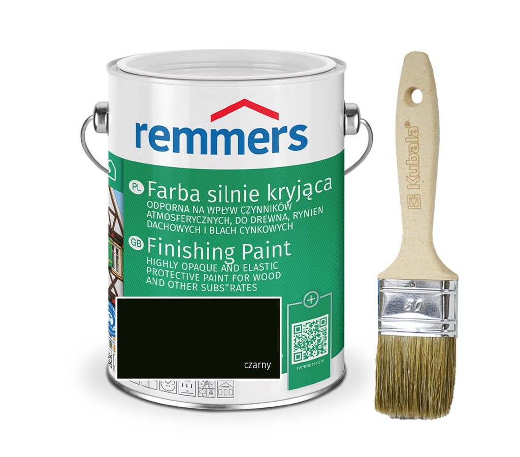 REMMERS FARBA SILNIE KRYJĄCA CZARNA 750ML