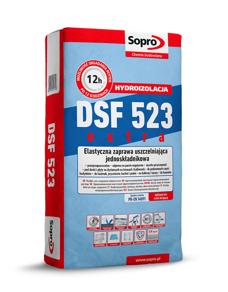 SOPRO DSF523 20KG ELASTYCZNA ZAPRAWA USZCZELNIAJĄCA