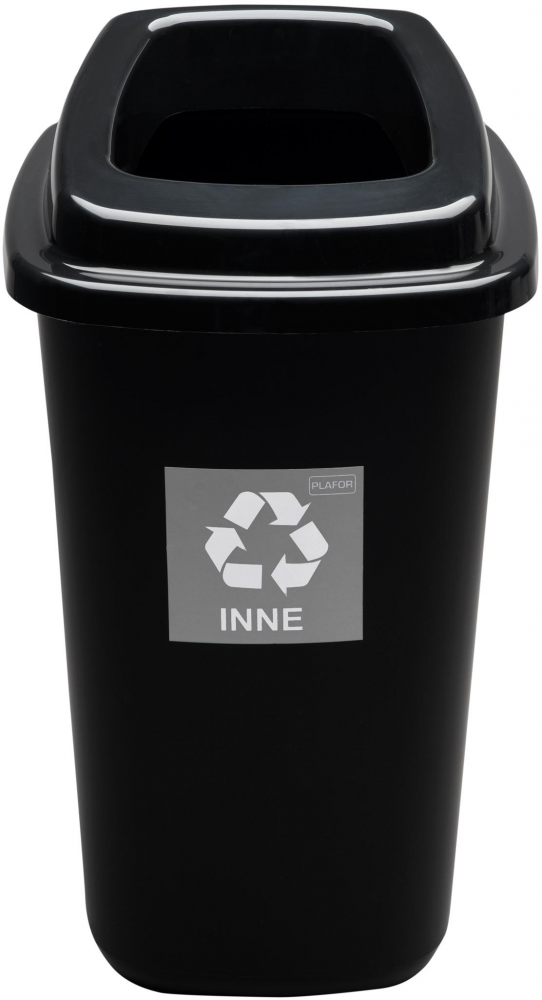 Kosz do segregacji odpadów Plafor Sort Bin, 90l, czarny