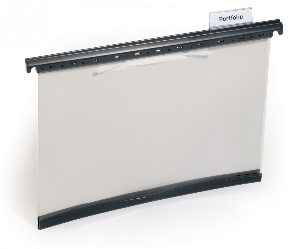 Teczka zawieszkowa Durable, A4, przezroczysty/szary