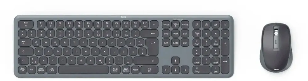 Zestaw bezprzewodowy Hama WKM-550, klawiatura + mysz, AI, czarny