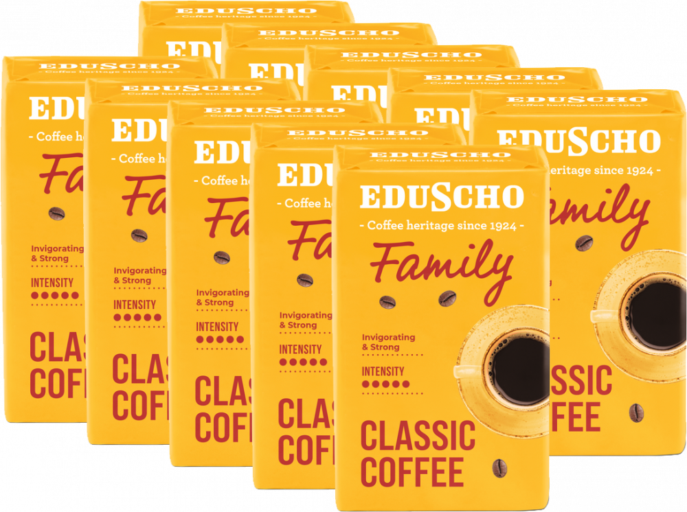 10x Kawa mielona Eduscho Family, 250g