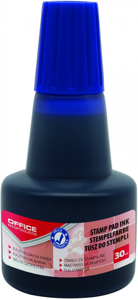 Tusz do stempli Office Products, 30ml, niebieski