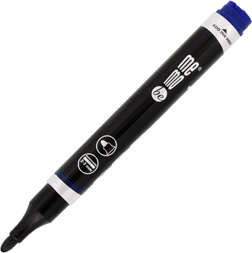 Marker permanentny MemoBe, okrągła, niebieski