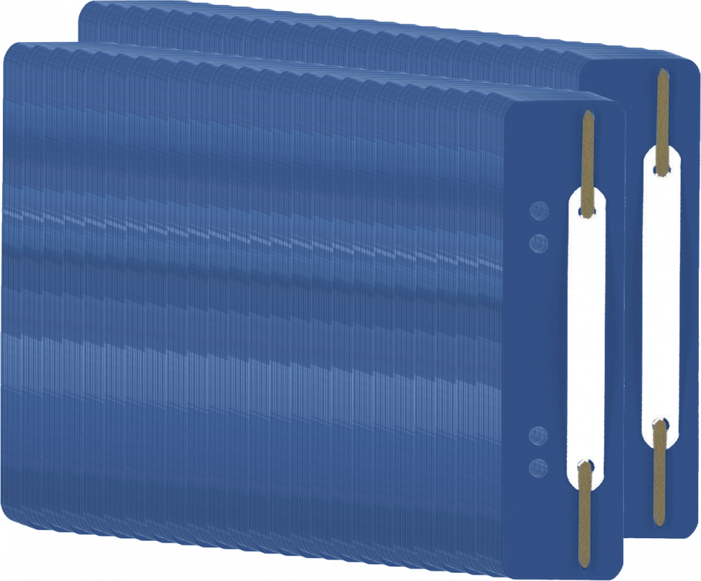 50x Wąsy skoroszytowe spinające dokumenty Durable, 25 sztuk, granatowy